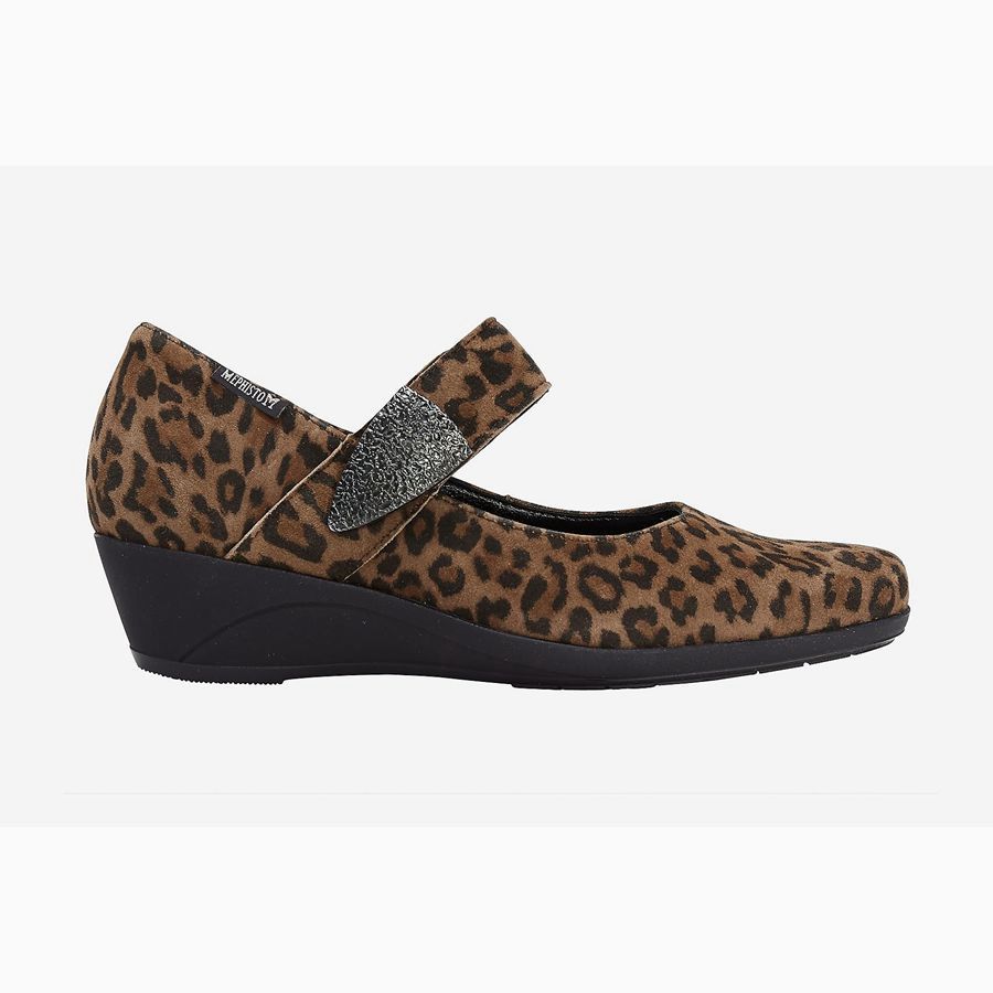 Mephisto KIMONA Velvet Sko 7852316-WS - Høyhælte Sko Dame Leopard